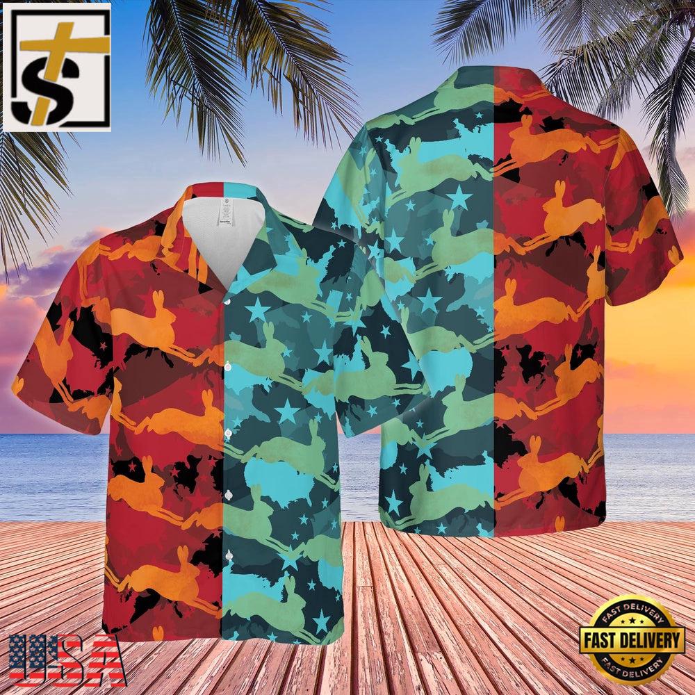 Rabbit Camo Hot And Cold All Over Printed Hawaiian Shirt, Farm Aloha Hawaiian Shirts Rabbit Camo Hot And Cold All Over Printed Hawaiian Shirt, Farm Aloha Hawaiian Shirts